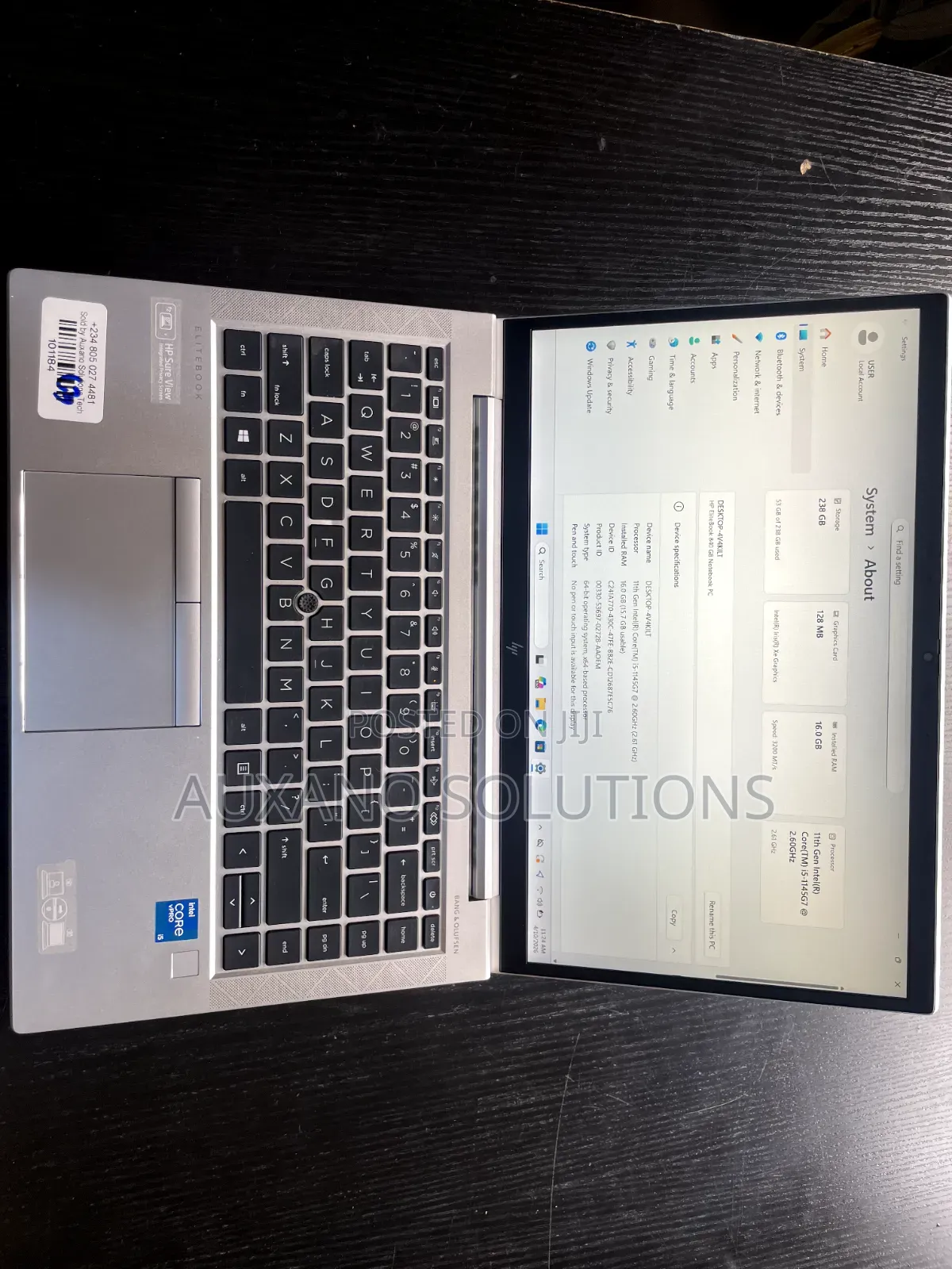 Laptop HP EliteBook 840 G8 16GB Intel Core i5 SSD 256GB