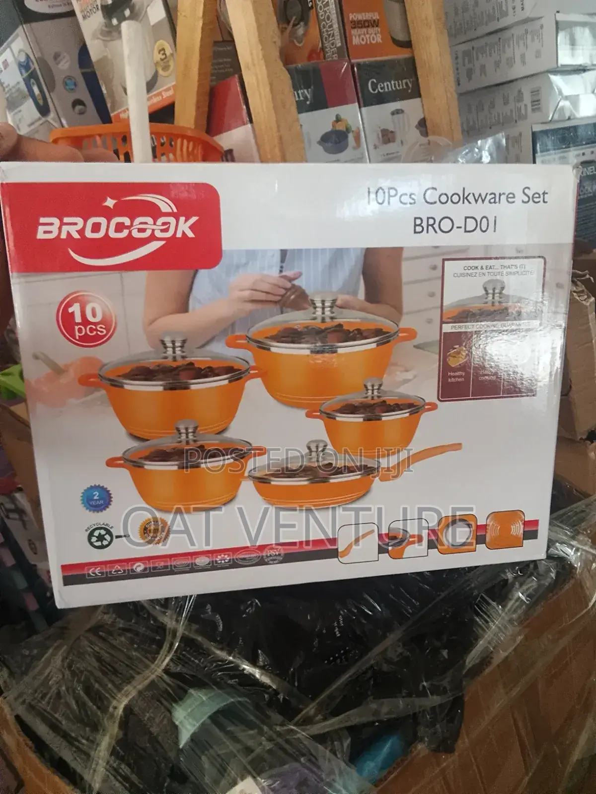 Brand New Brocook 10-Piece Non-Stick Die-Cast Cookware Set (Bro-D01)