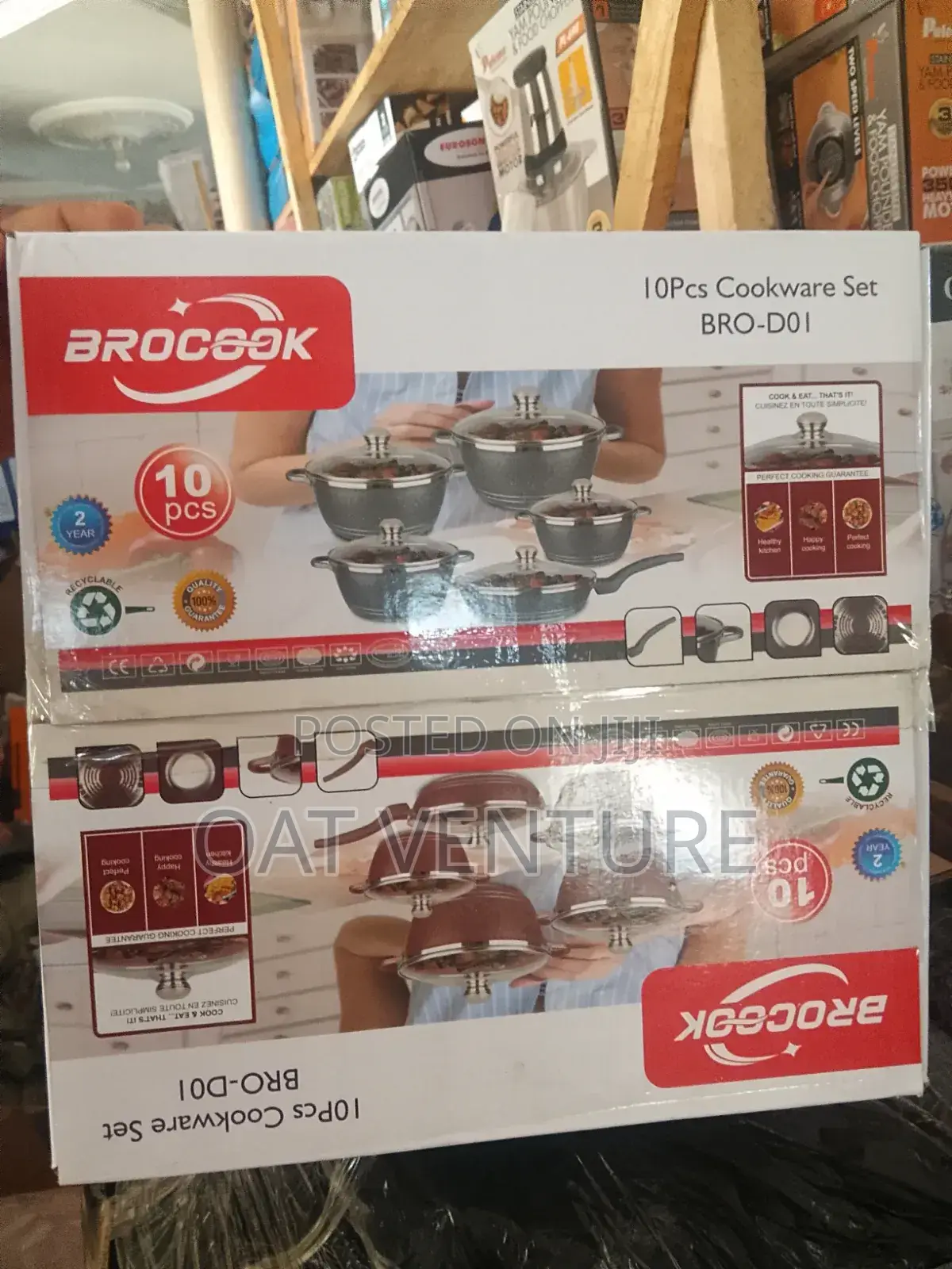 Brand New Brocook 10-Piece Non-Stick Die-Cast Cookware Set (Bro-D01)