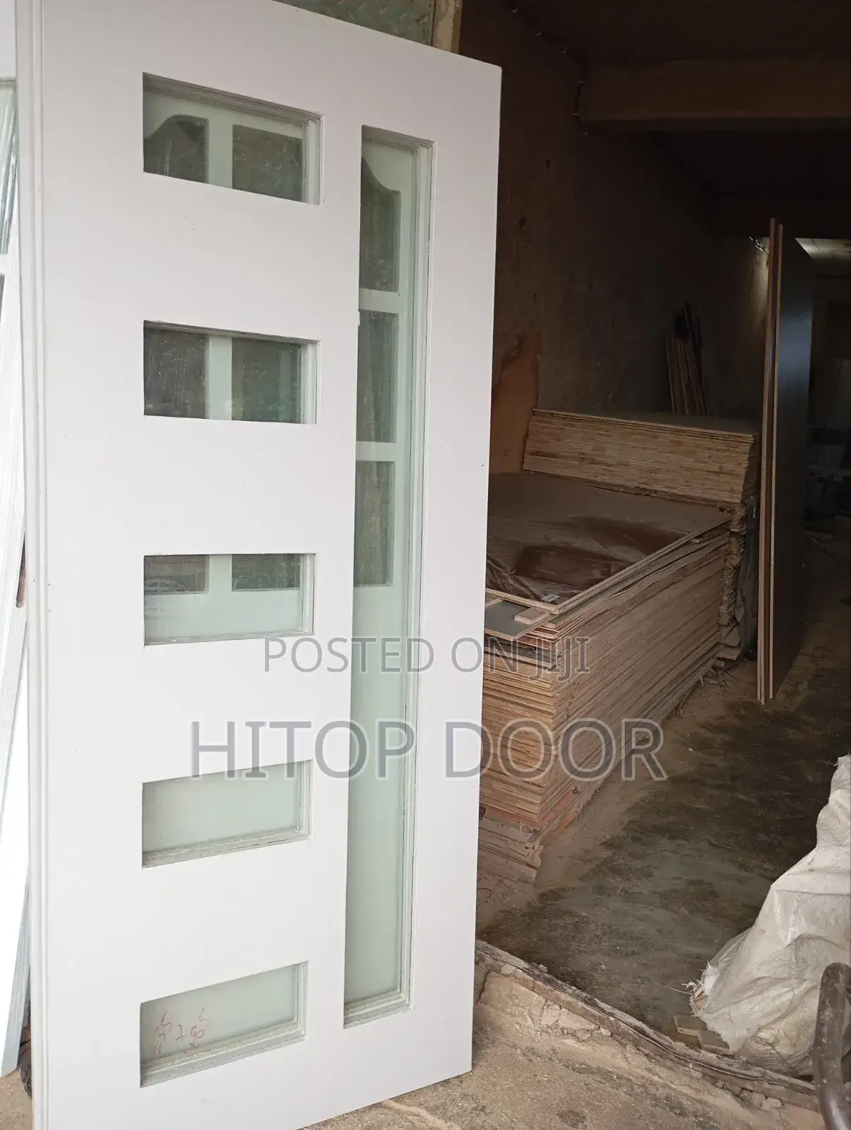 Premium HDF Glass Door With Frame and Architrave