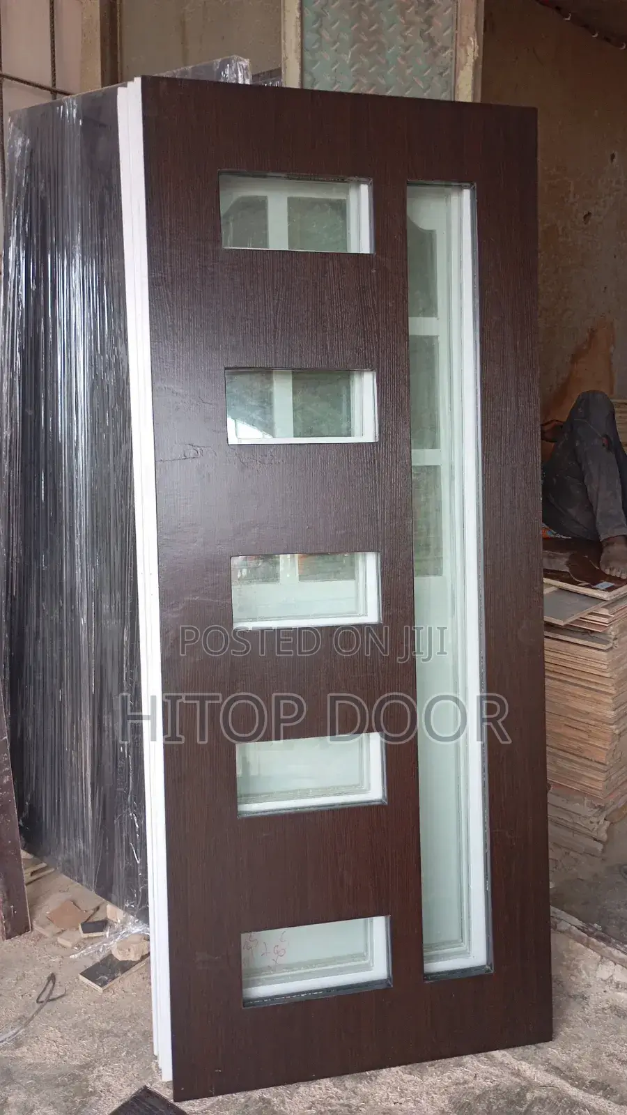 Premium HDF Glass Door With Frame and Architrave
