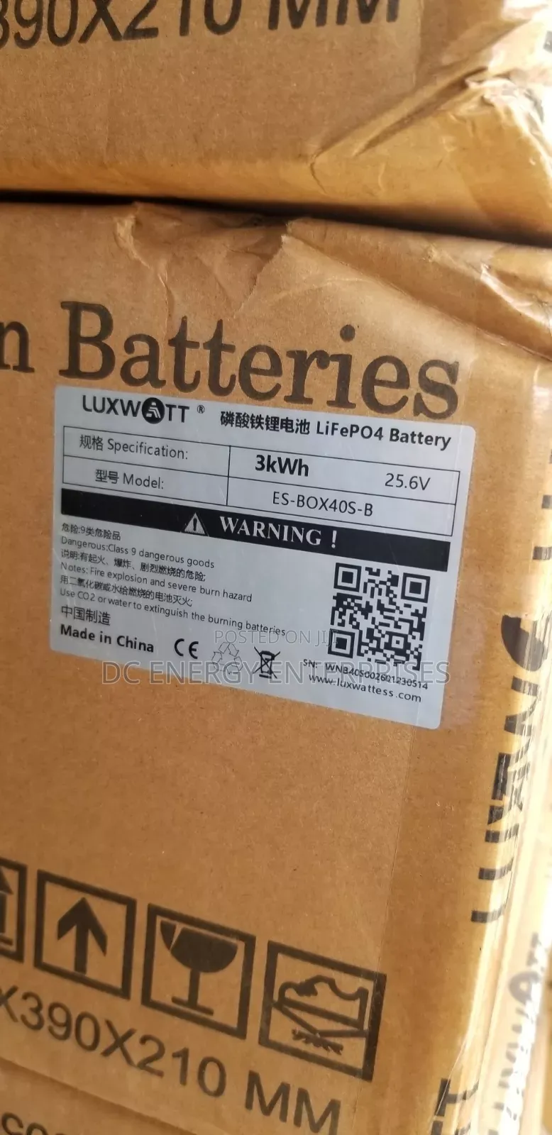 3kwh Luxwatt Lithium Battery 24v