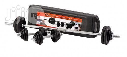 50kg Dumbbell and Barbell Set