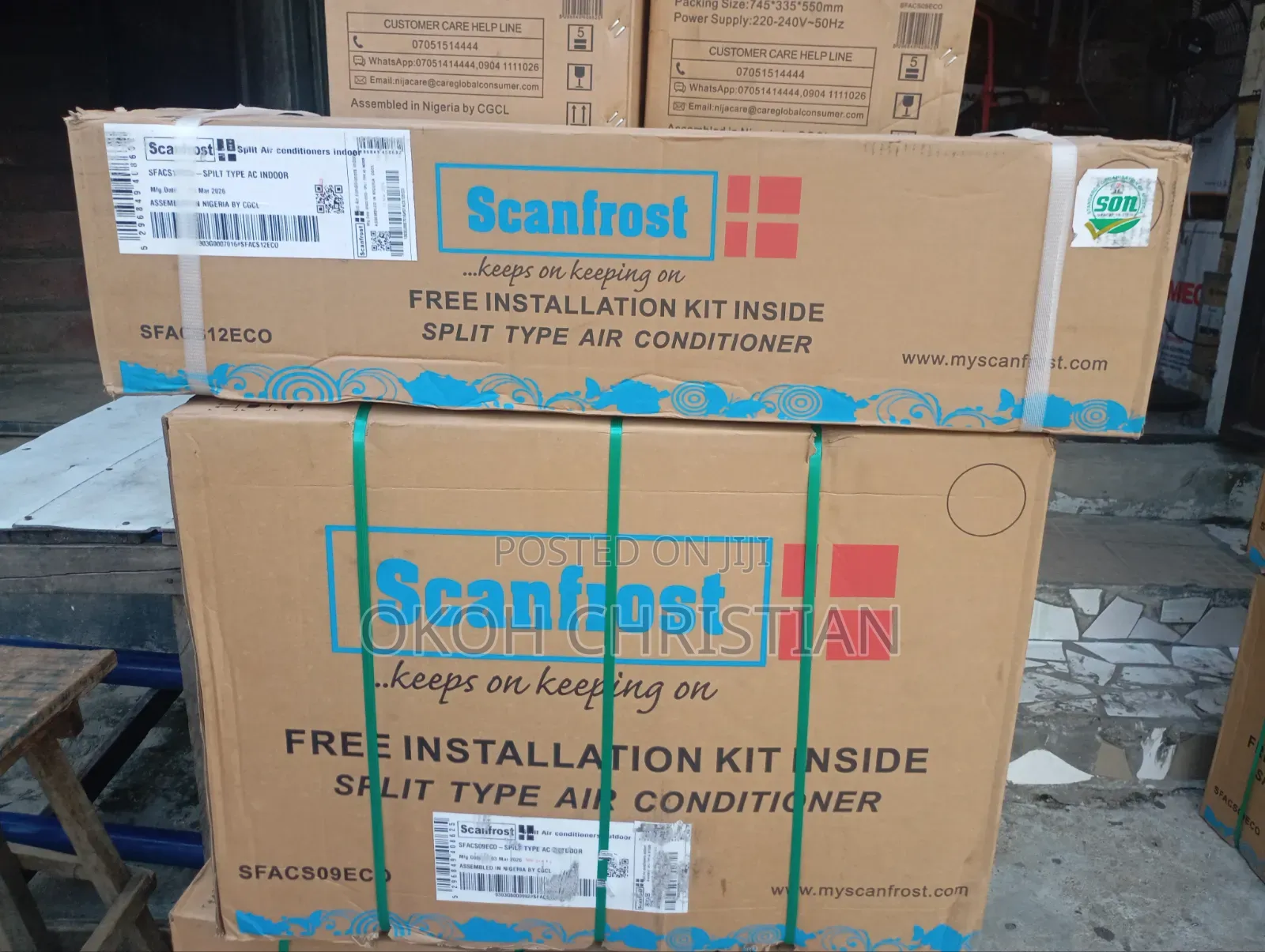 Scanfrost 1hp Low Voltage Spit Unit Air Condition