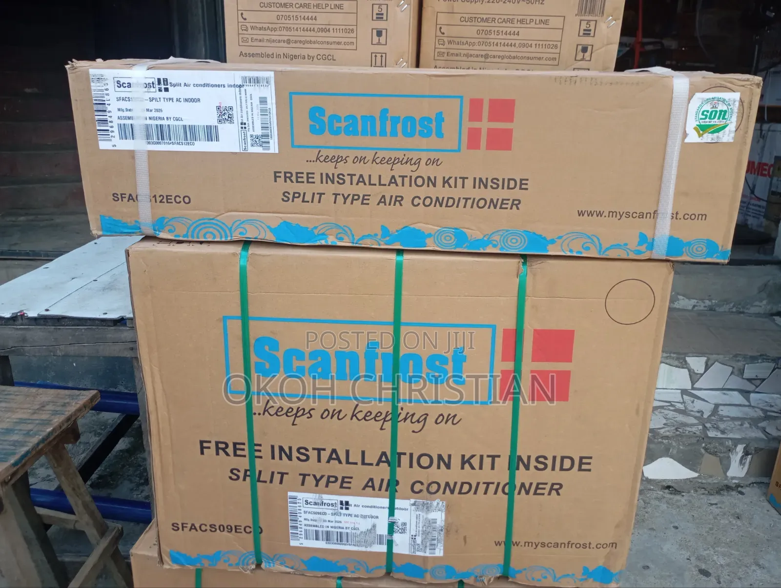 Scanfrost 1hp Low Voltage Spit Unit Air Condition