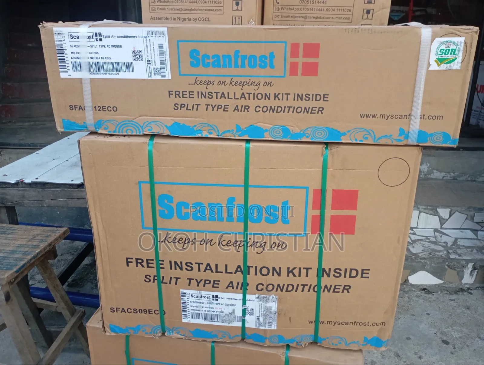 Scanfrost 1hp Low Voltage Spit Unit Air Condition
