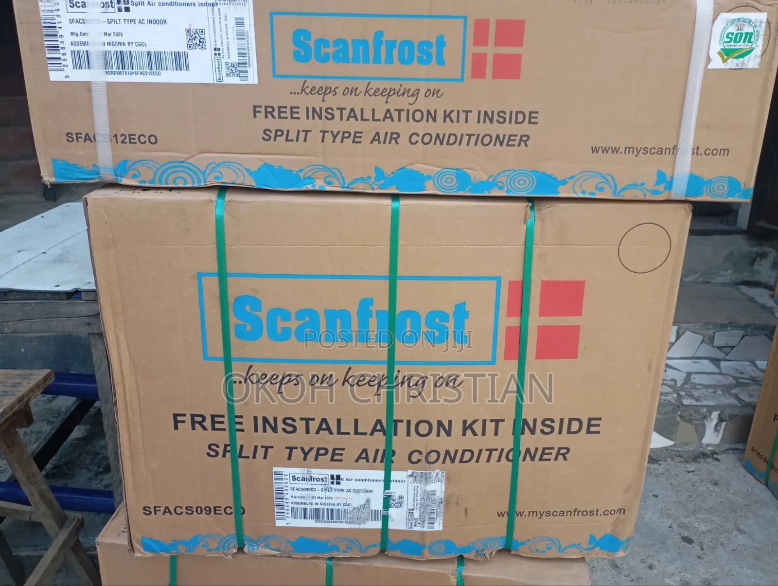 Scanfrost 1.5hp Low Voltage Spit Unit Air Condition