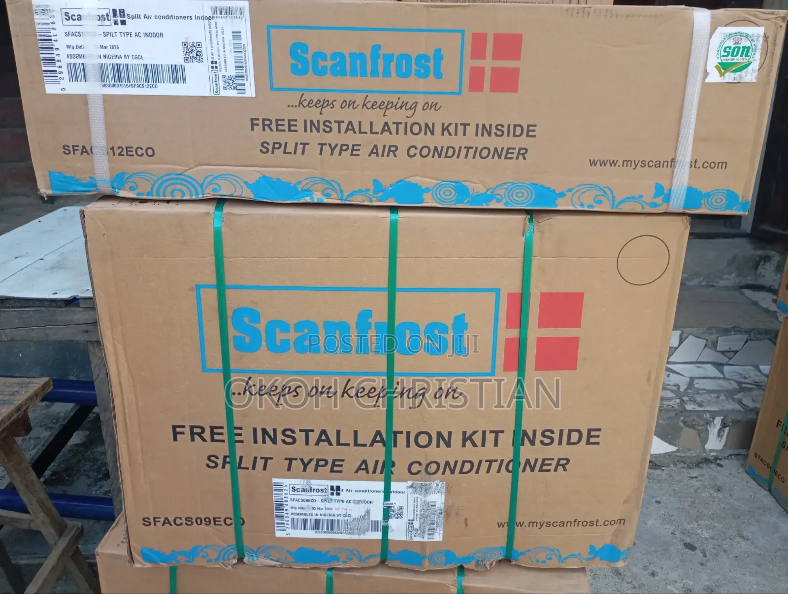 Scanfrost 1.5hp Low Voltage Spit Unit Air Condition