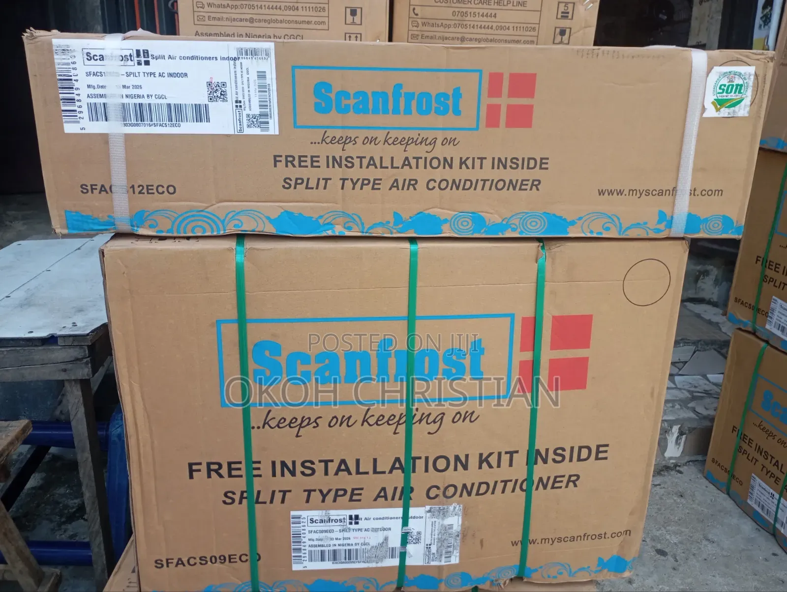 Scanfrost 1.5hp Low Voltage Spit Unit Air Condition