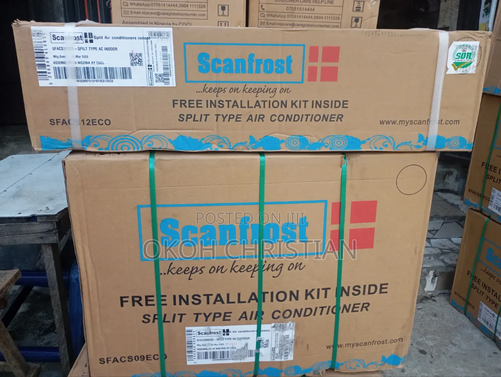 Scanfrost 1.5hp Low Voltage Spit Unit Air Condition