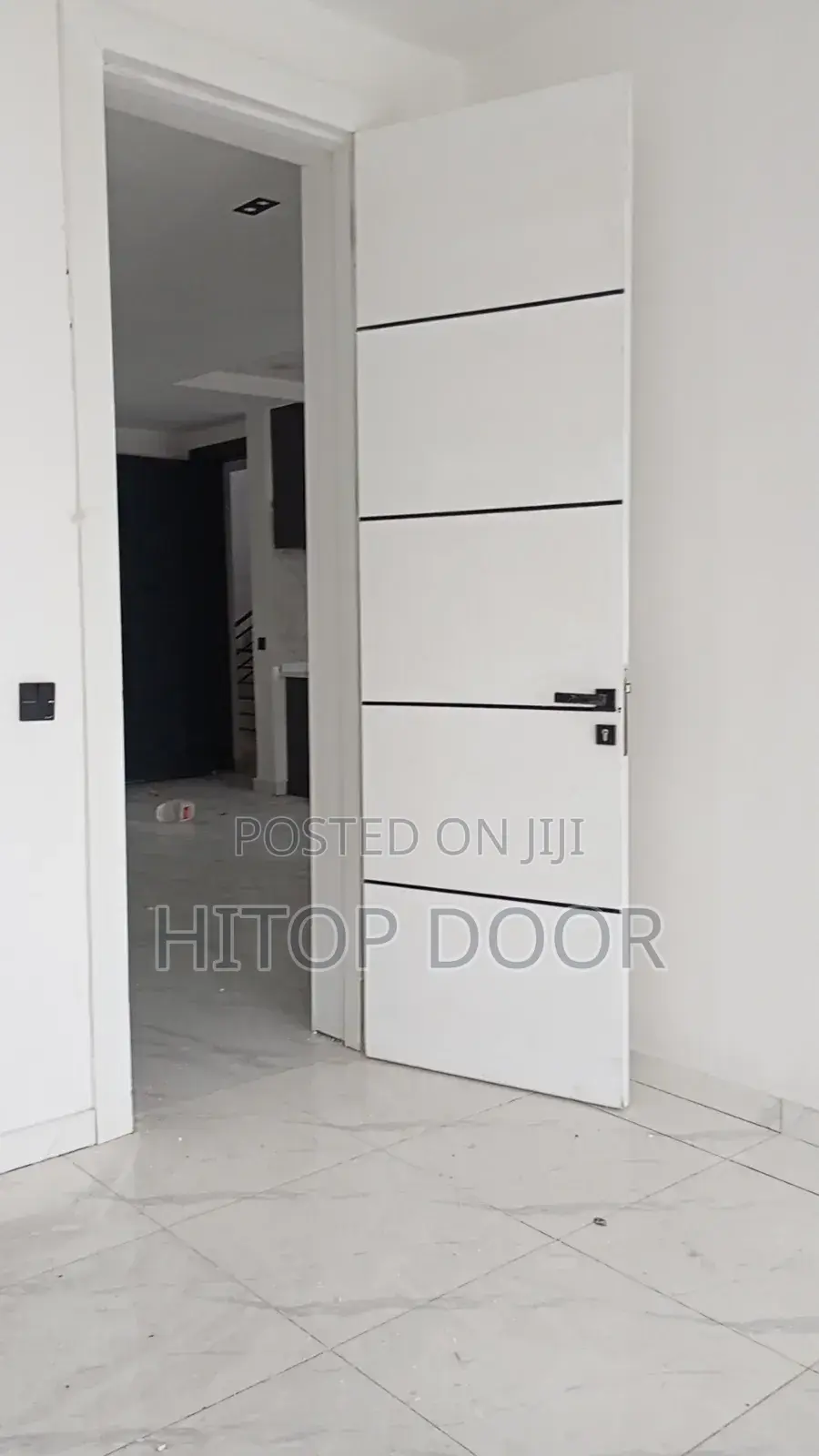 Modern HDF Door Extra Height Door With Frame and Architrave