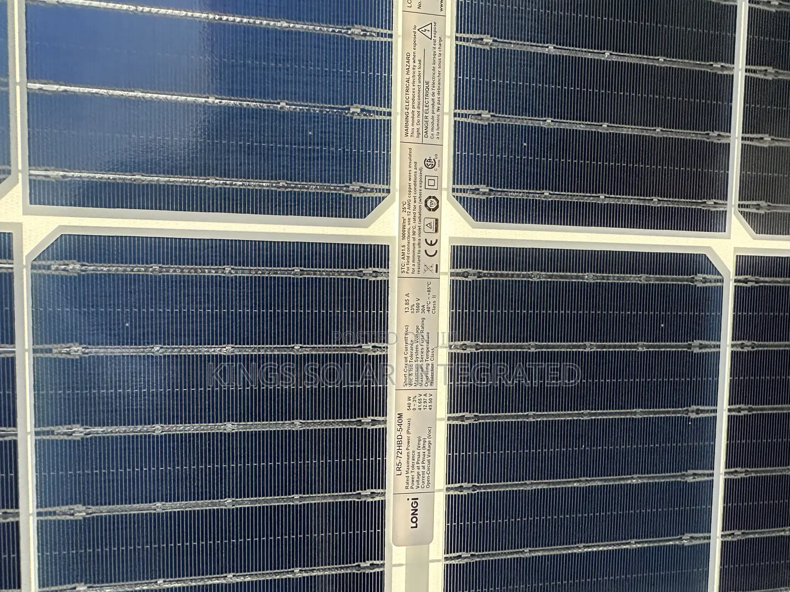 Longi Bifacial Panel 540w