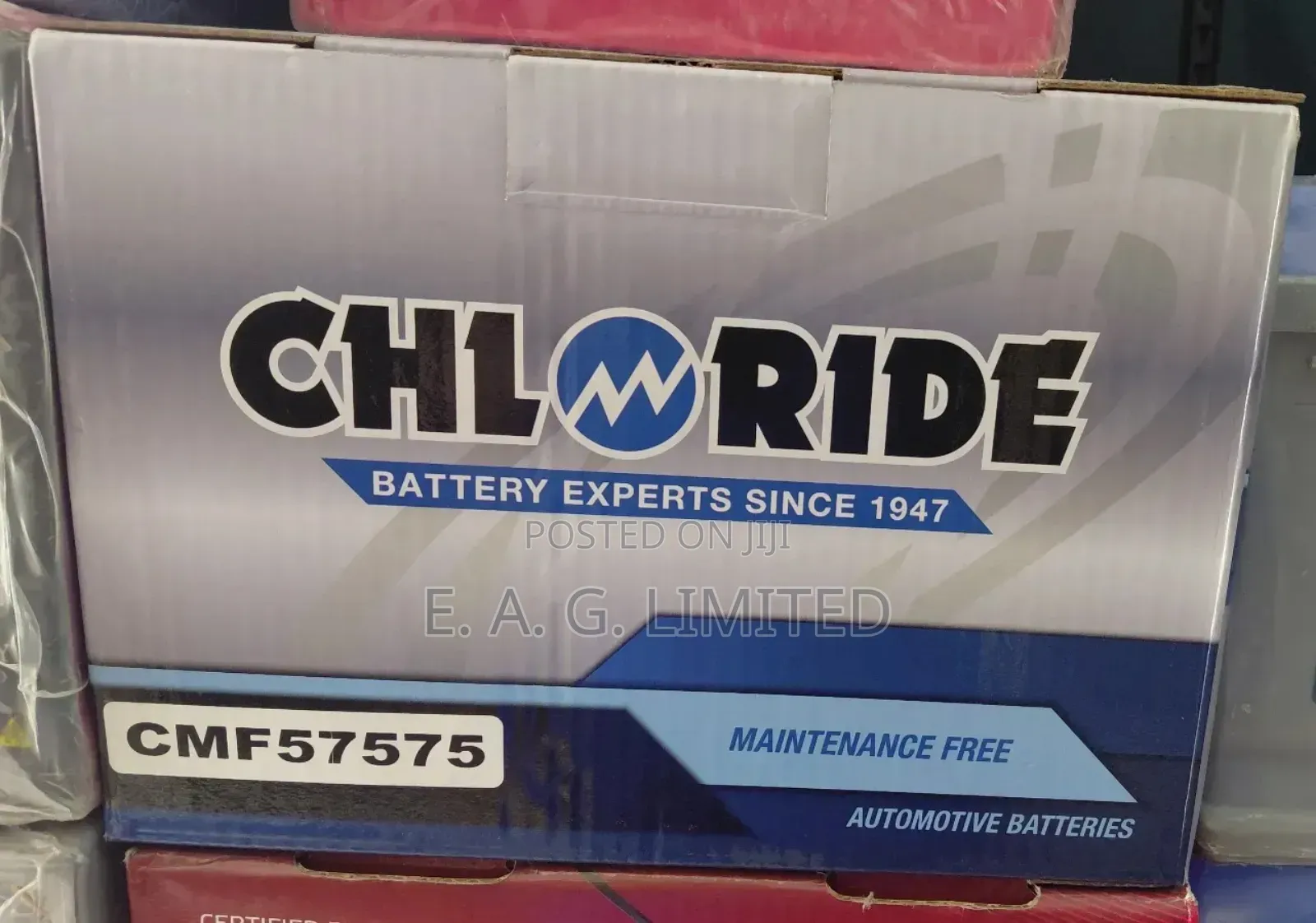 Original Chloride 75ah Battery, Model: Cmf57575, Made in India.