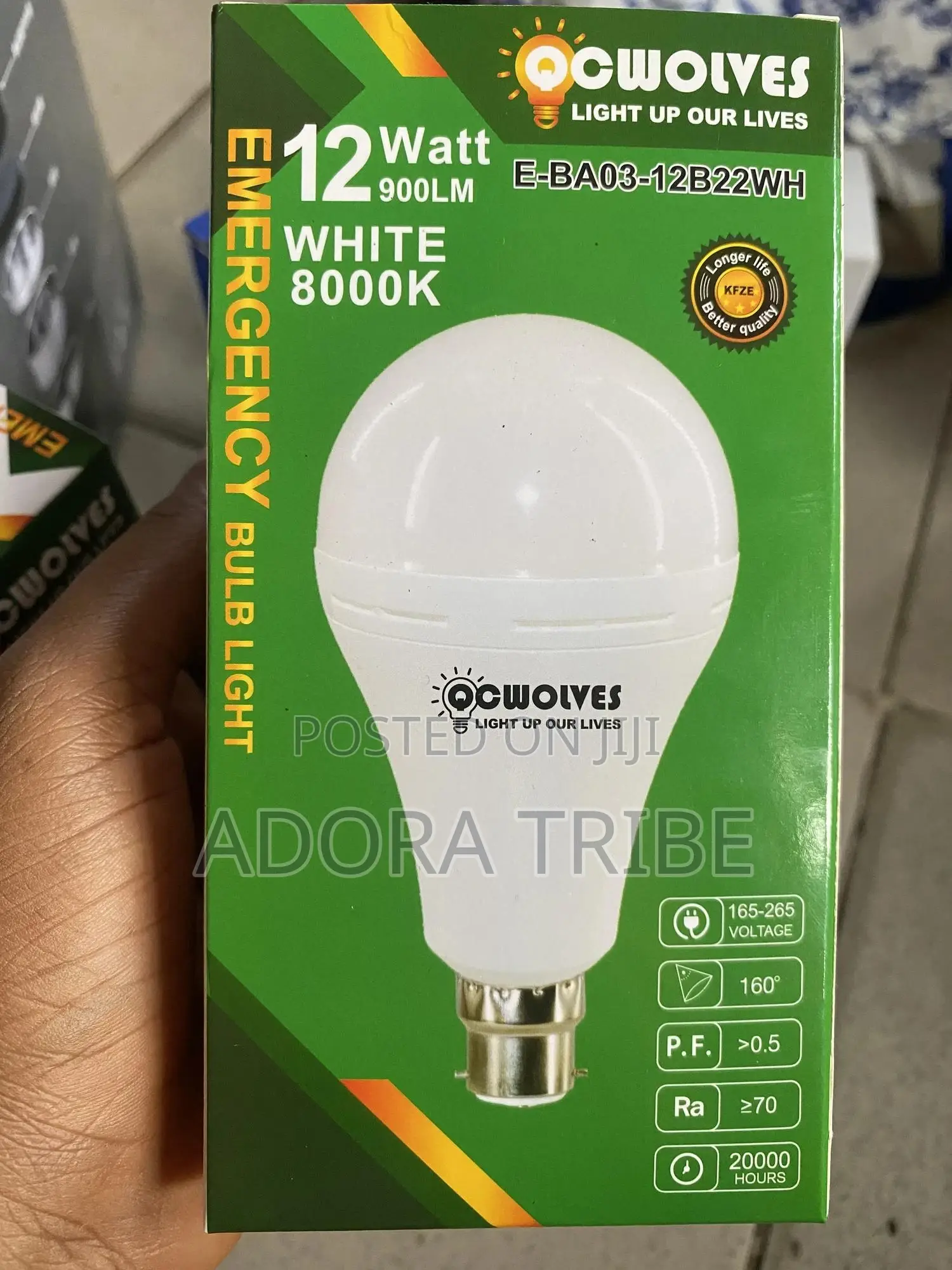 Oc Wolves Rechargeable Bulb 12w