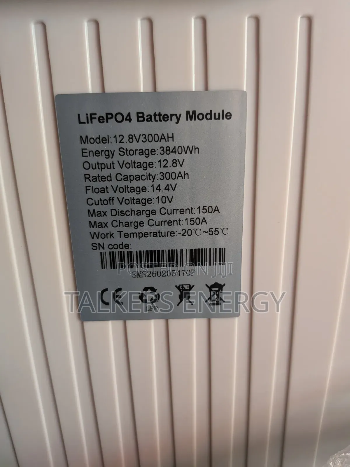 Solar 12.8v 300ah 3,840wh Lifepo4 Battery.