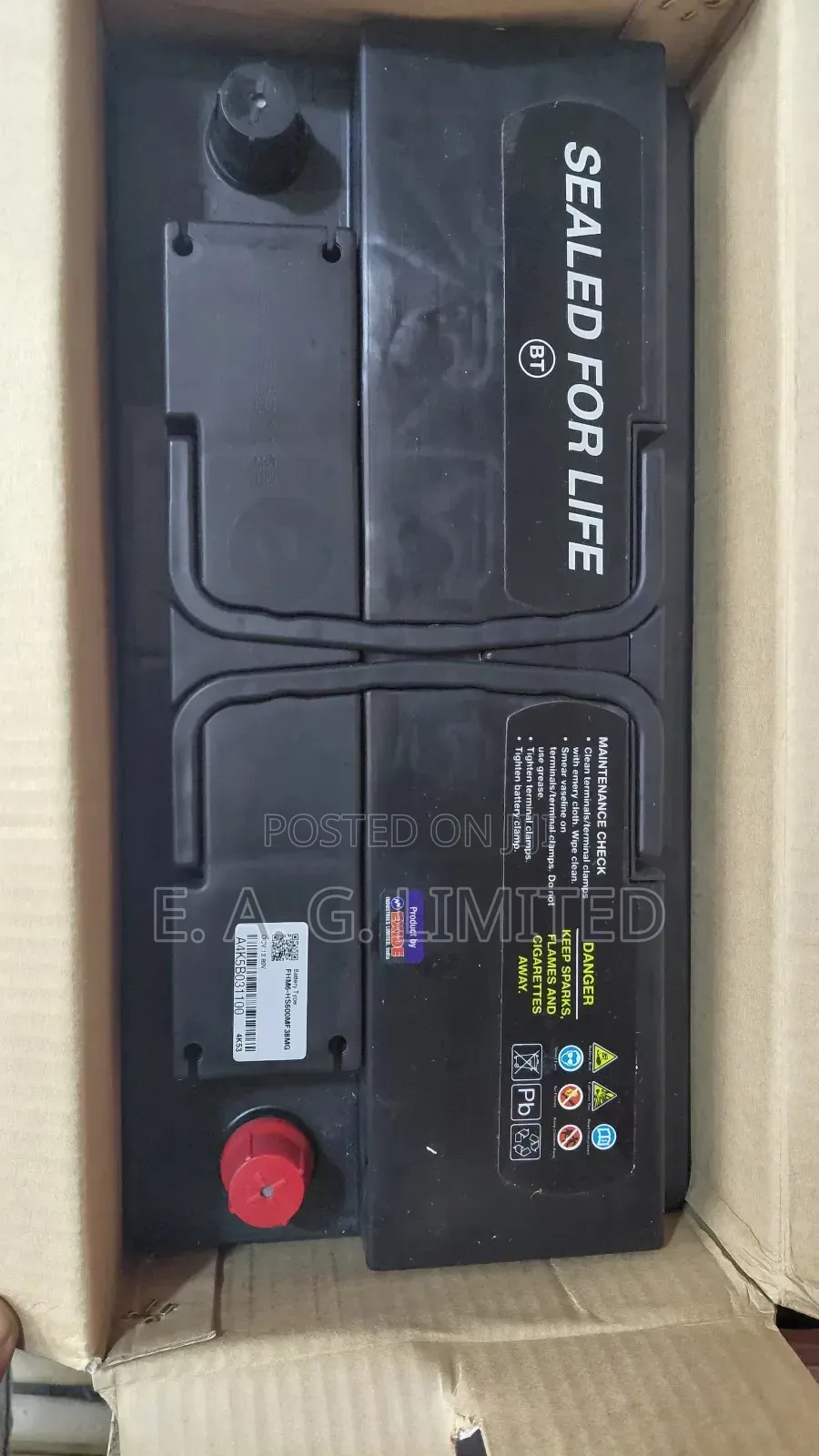 Haus Strom Megacrank Dynamic 100ah Battery, Model Hs600mf38 Mg.