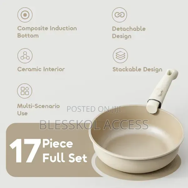 Oraimo Pureharvest Set Versatile Convenient Ceramic Cookware Set(17pcs