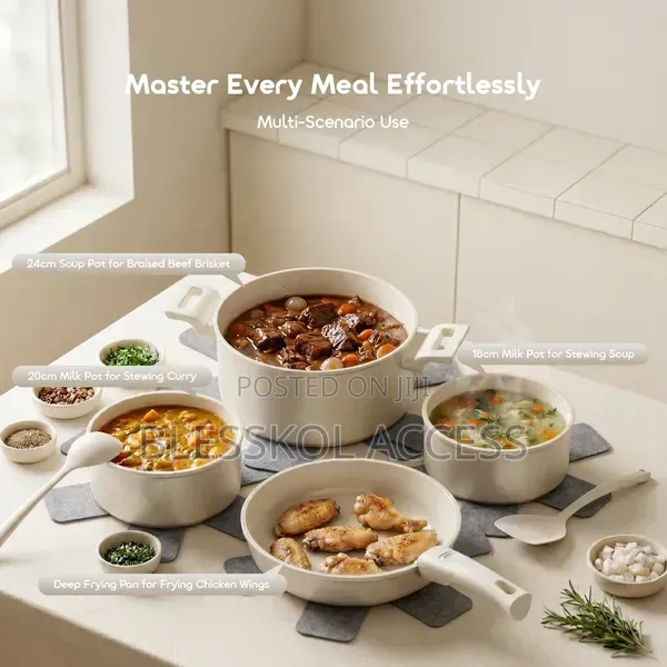 Oraimo Pureharvest Set Versatile Convenient Ceramic Cookware Set(17pcs
