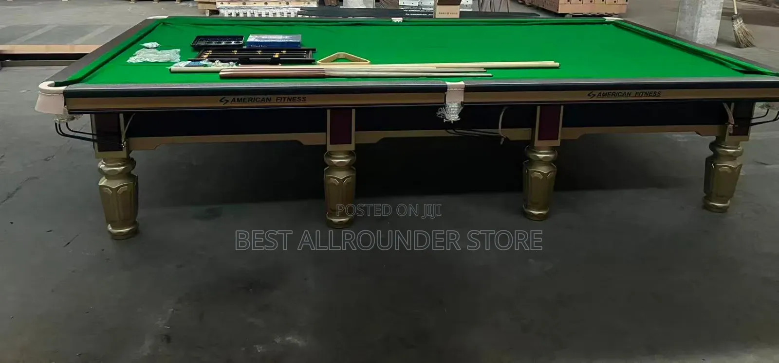 12ft American Fitness Billiard Board With Leather Pocket