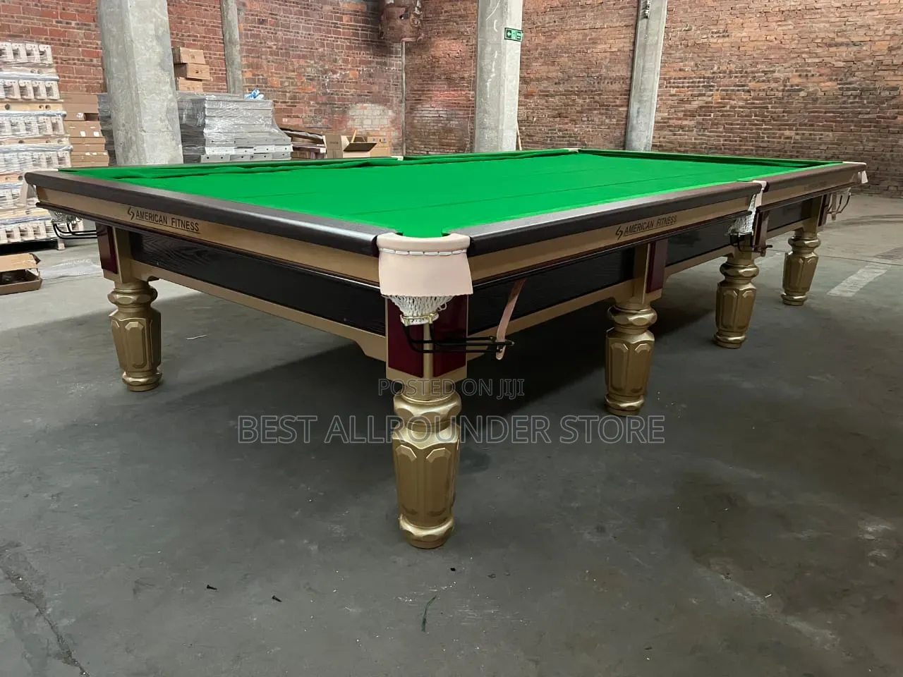 12ft American Fitness Billiard Board With Leather Pocket