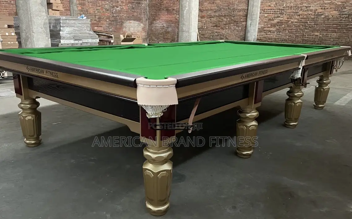 12ft American Fitness Billiard Board With Genuine Leather Pocket