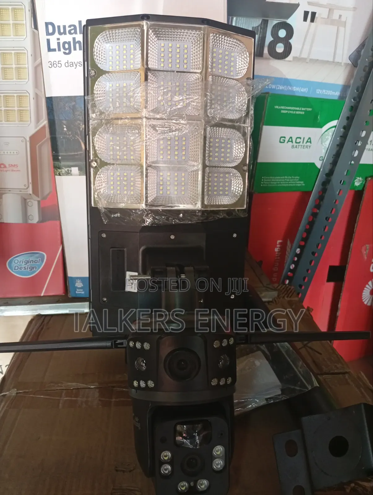 All-in-One Dual Lens Solar Light Security Camera.