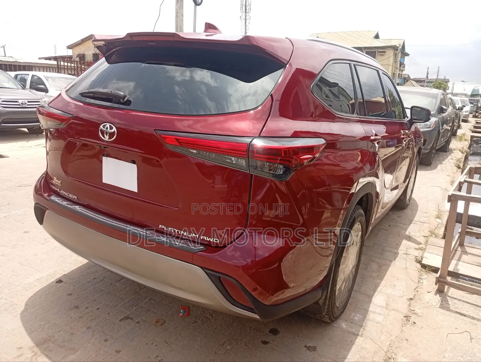 Toyota Highlander Platinum 2021 Red