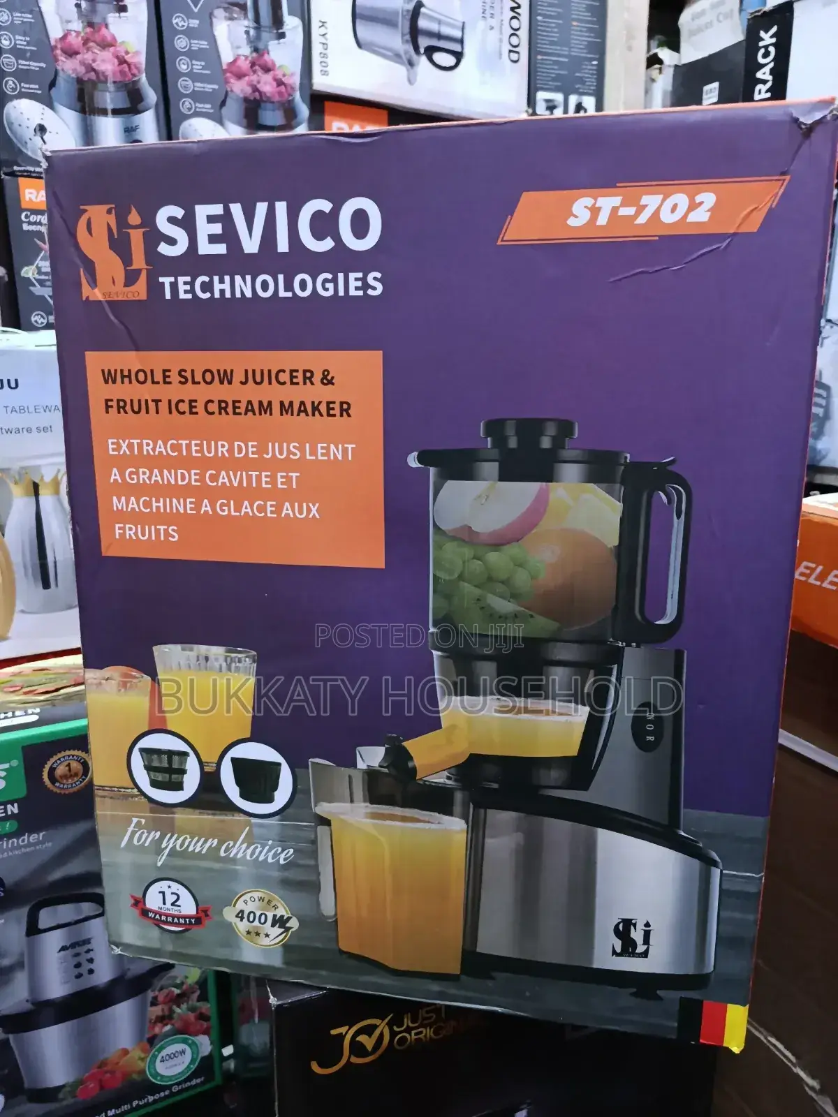 Sevico Technologies Slow Juicer and Ice Cream Maker