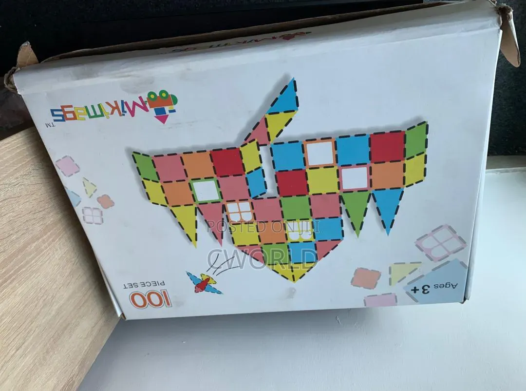 Mikimags (Kids Sensory Item) Magnetic Building Tiles