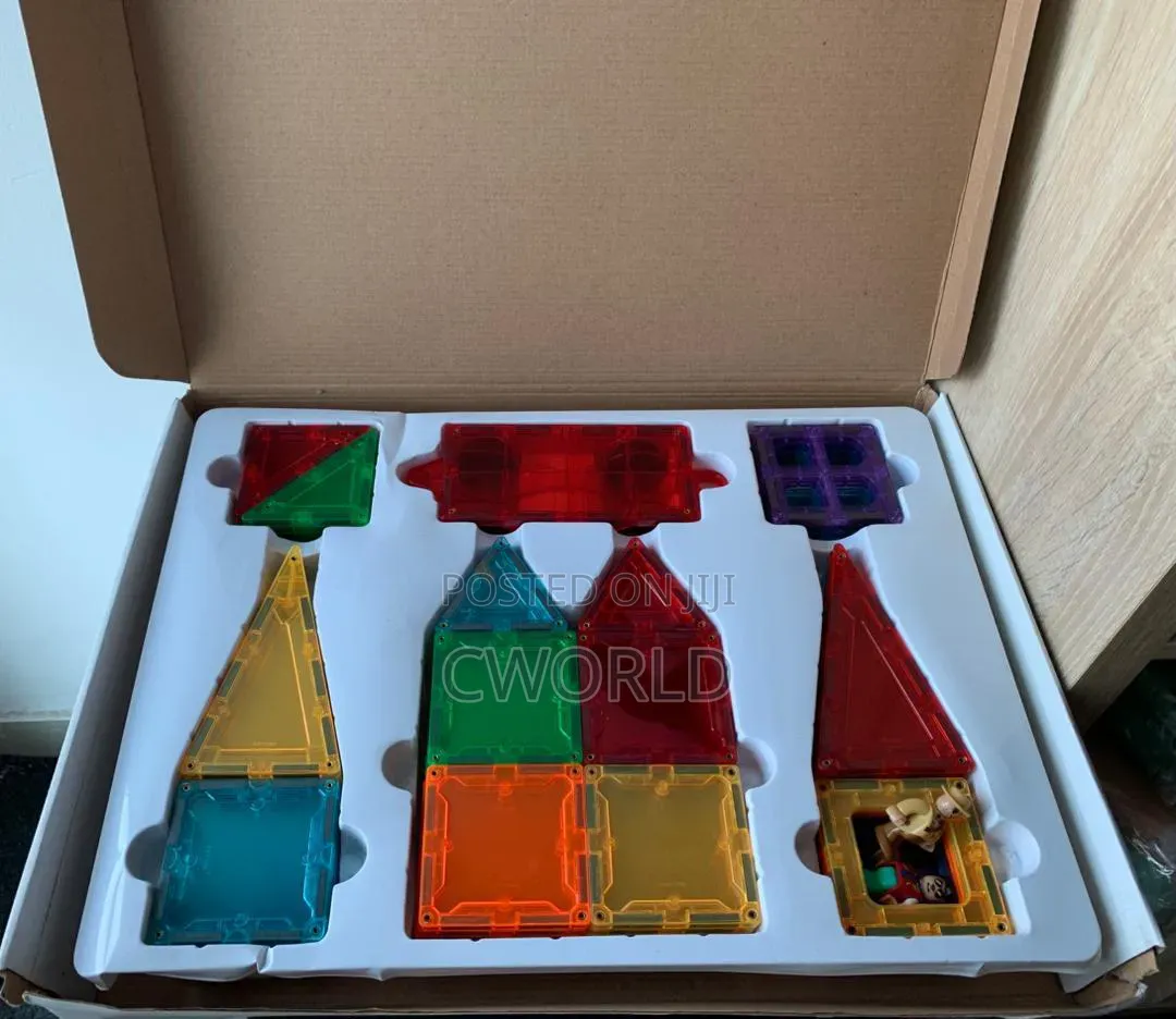Mikimags (Kids Sensory Item) Magnetic Building Tiles