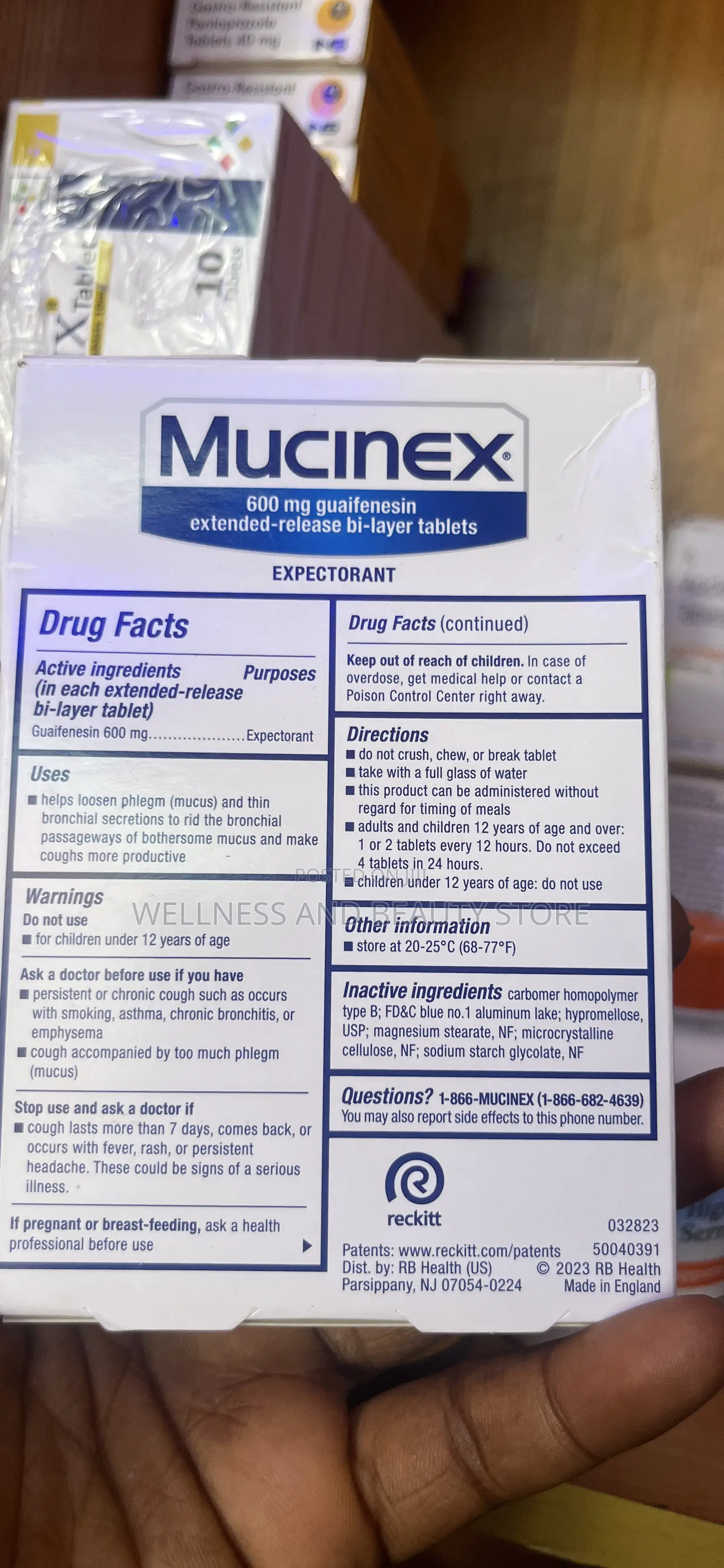 Mucinex 12 Hour 600 Mg Guaifenesin Extended-Release 20 Bi-Layer Tablet