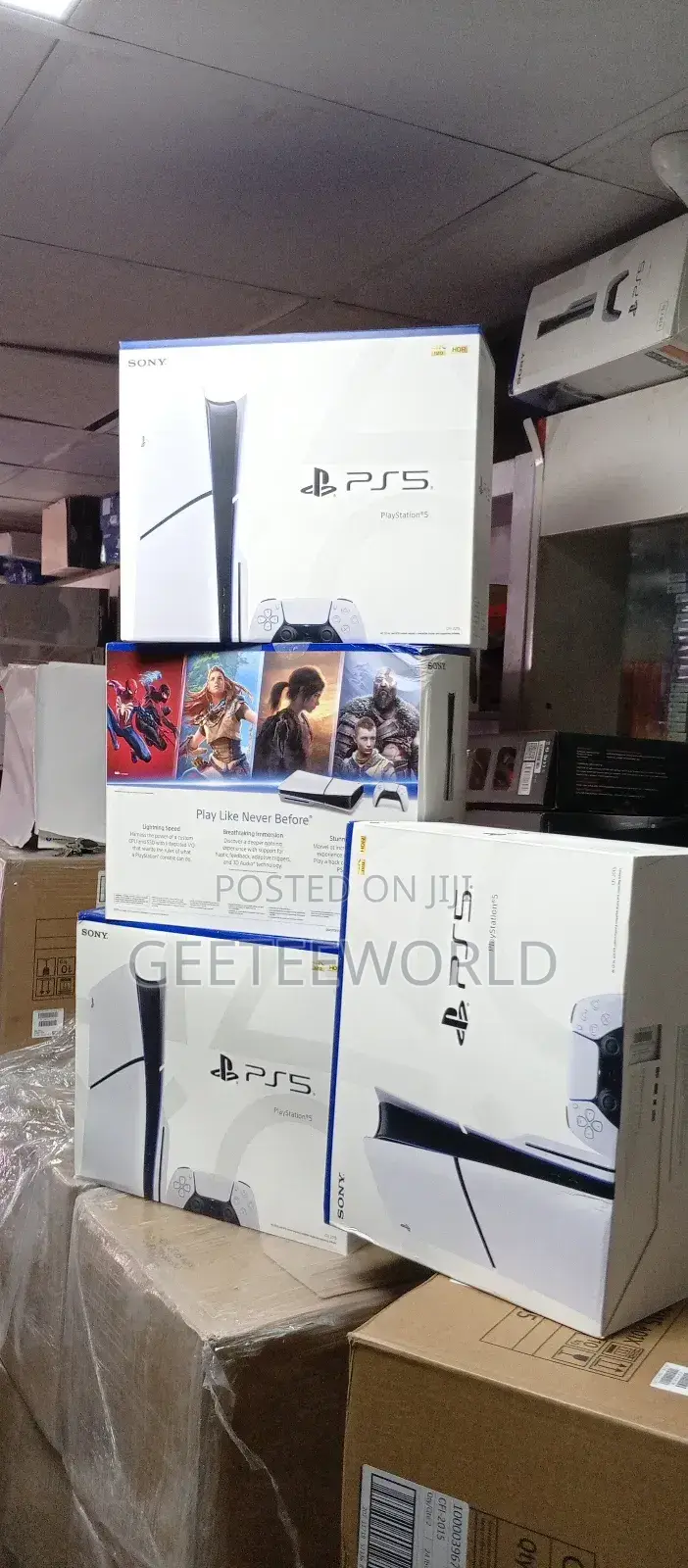 Ps5 Slim Console 1tb Disc Edition and Extra Original Ps5 Game Pad