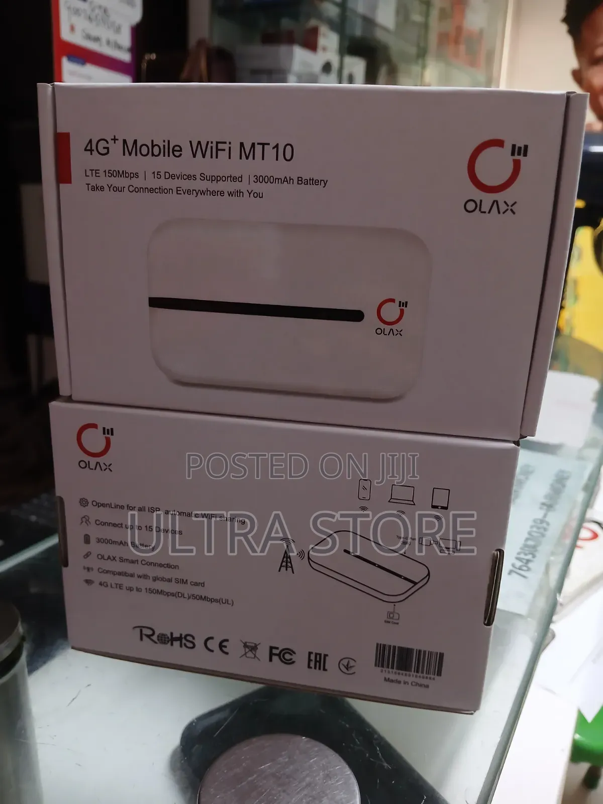Olax 4g + Lte Mobile Wifi Router for All Network - Mt10 - 3000mah