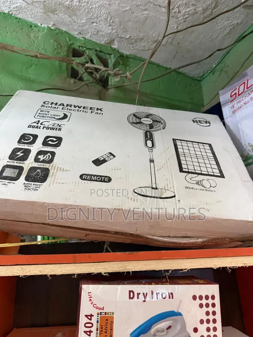 Electric Solar Energy Fan