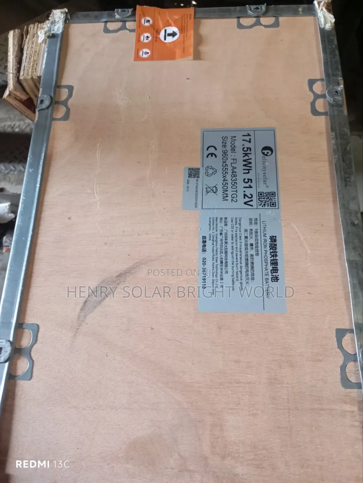 Felicity 17.5kwh 51.2v Lithium Battery