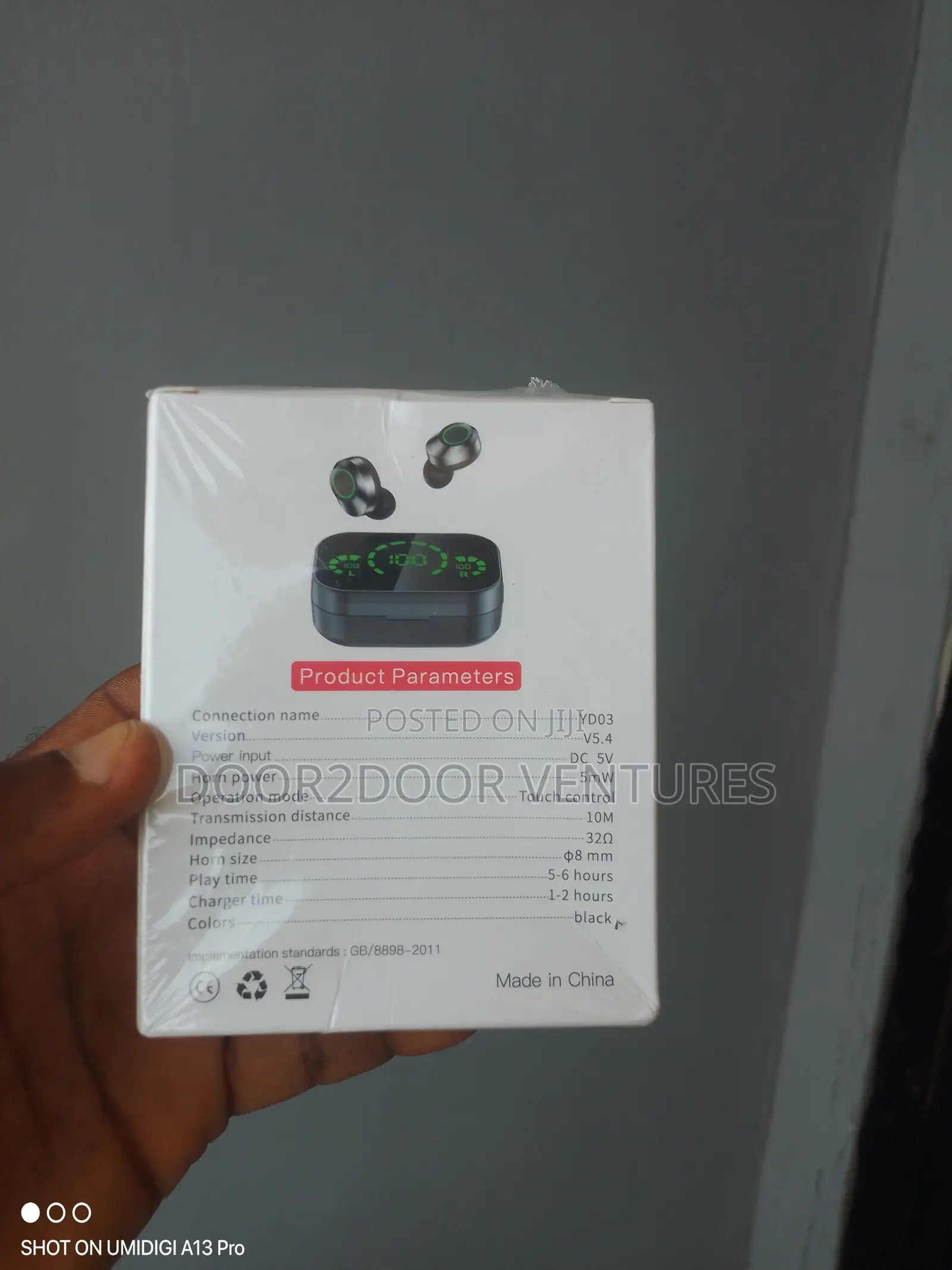 Yd03 Portable True Wireless Earbuds With Powerbank and Mirror