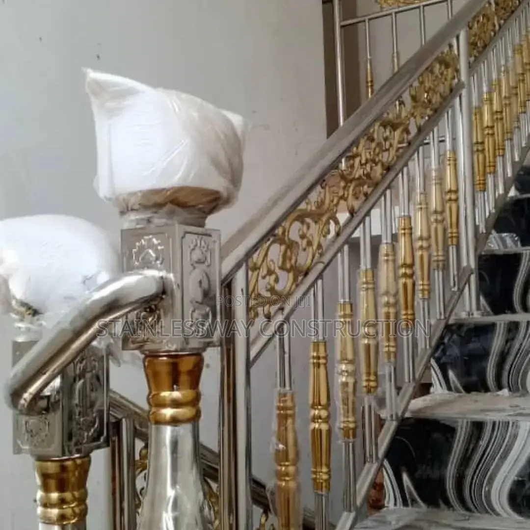 Stainless Handrails Steel With Touch of Gold