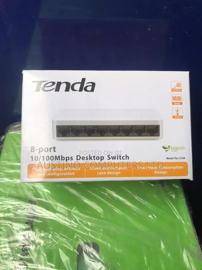 Tenda 8 Port Switch 10 /100