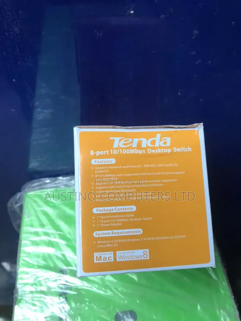 Tenda 8 Port Switch 10 /100