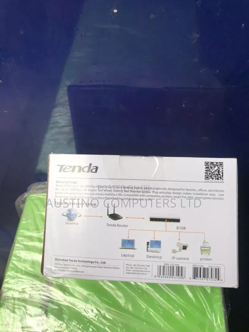 Tenda 8 Port Switch 10 /100