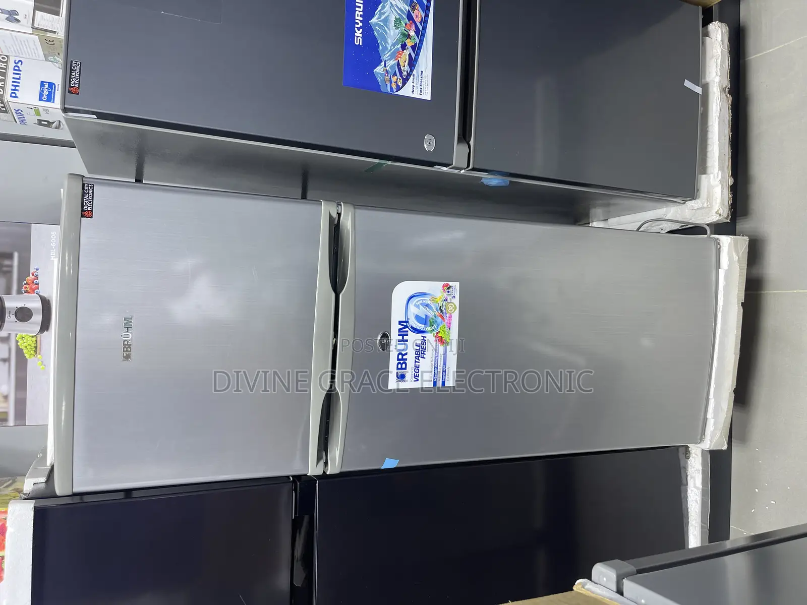 195 Litres Brand New Bruhm Double Door Refrigerator