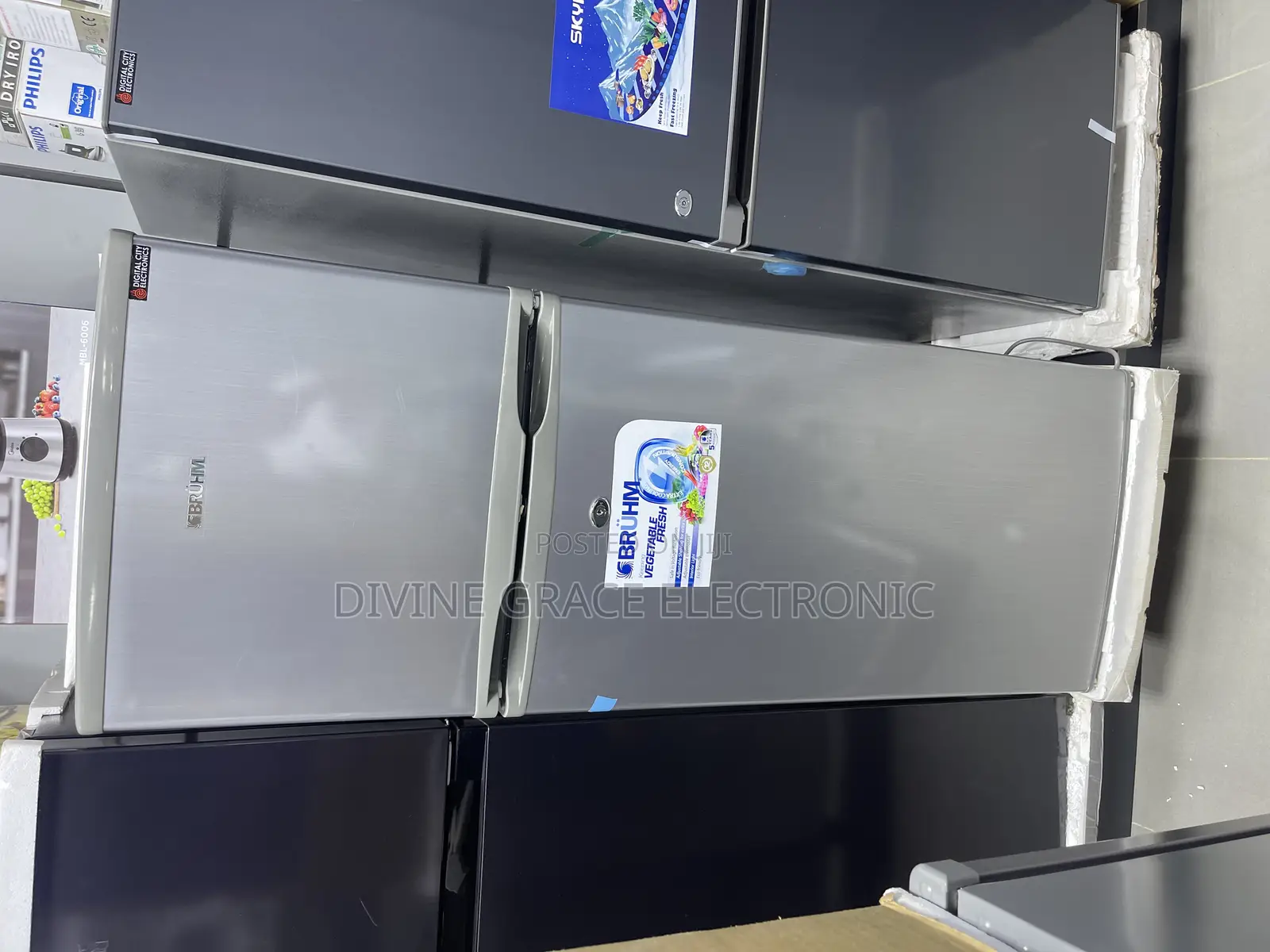 195 Litres Brand New Bruhm Double Door Refrigerator