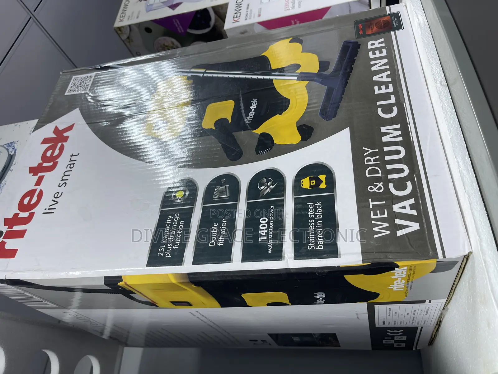 Brand New Rite-Tek 25l Vaccum Cleaner