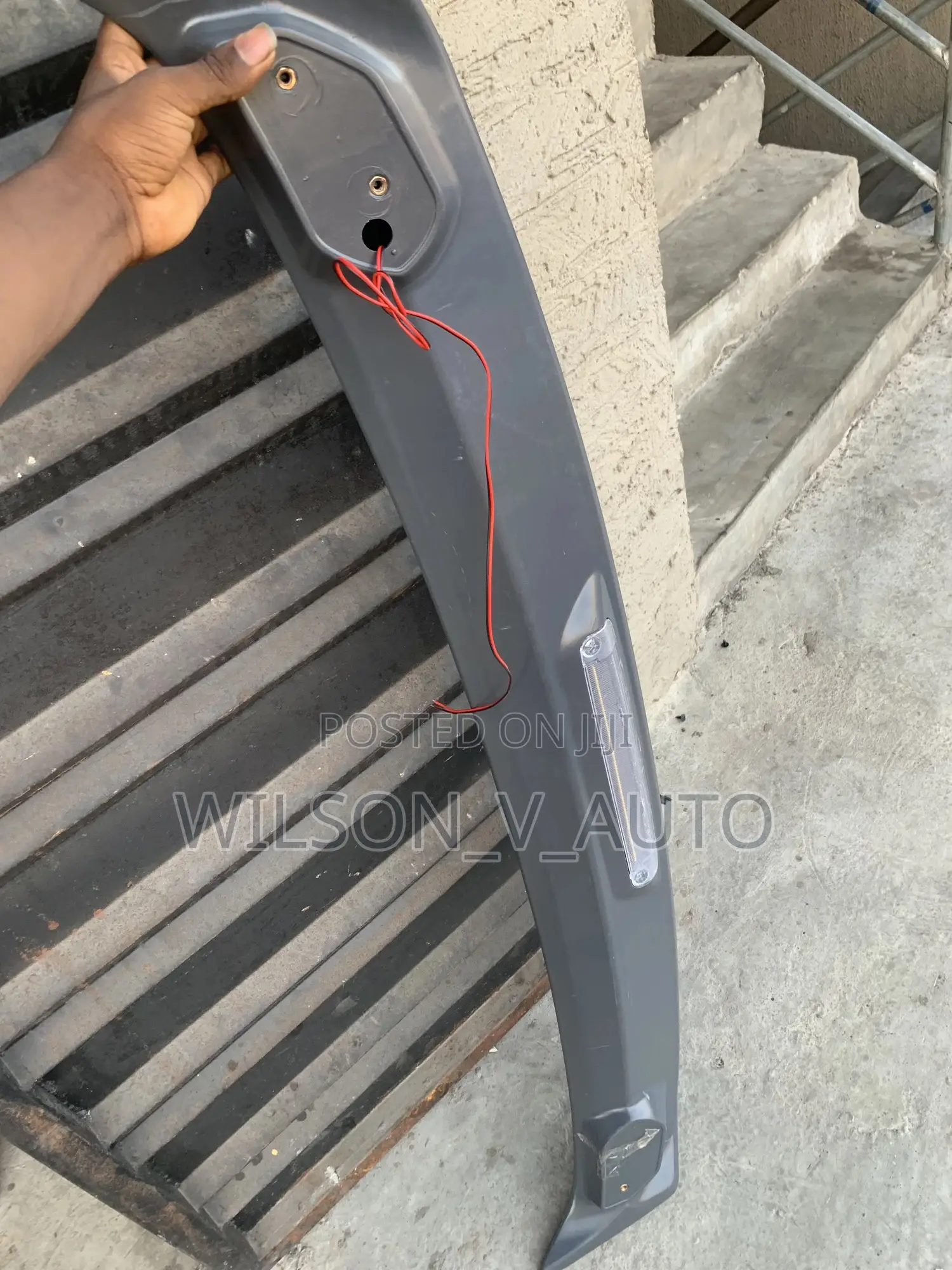 Universal Rear Boot Spoiler With Led Brake Light