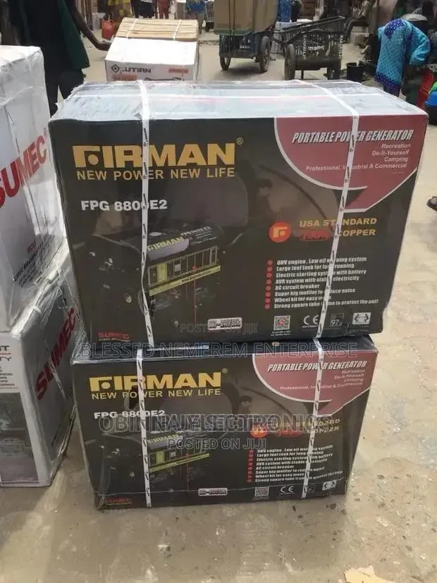 Firman Petrol Generator Model Spg8800e2 100%Copper Coil(8.5kva)