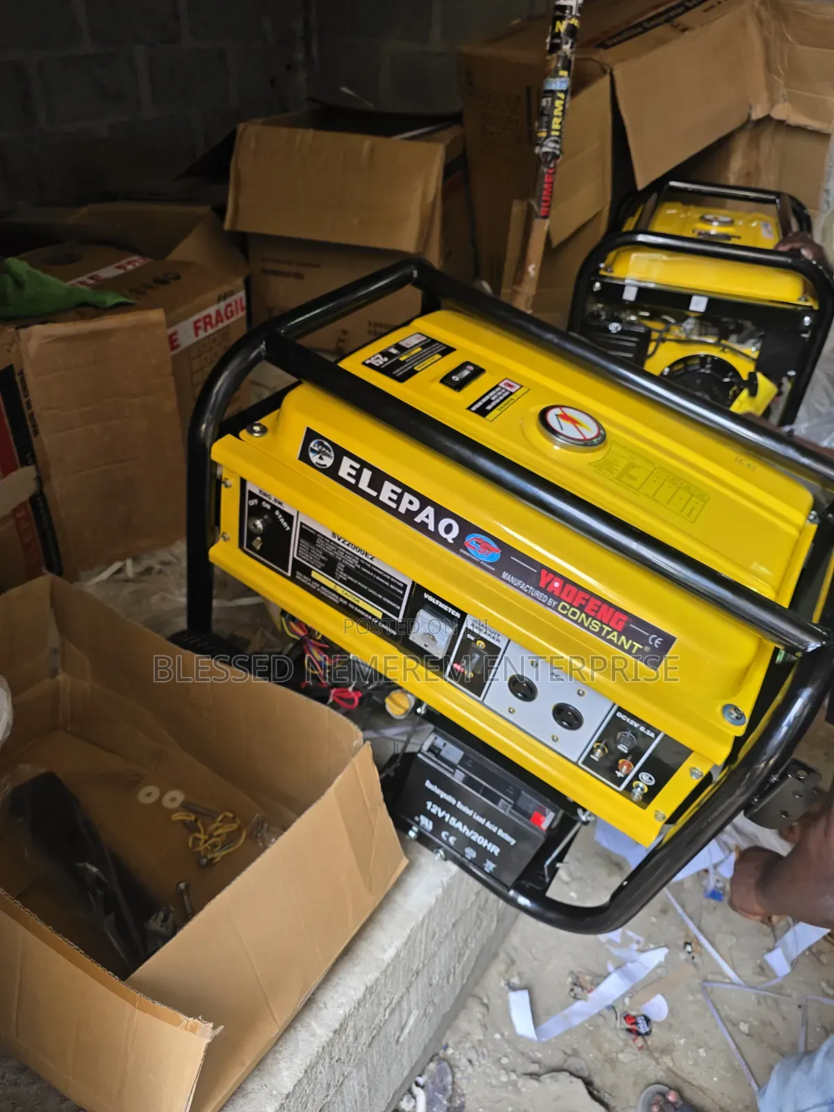 A Brand New Elepaq Constant Petrol Generator 100% Copper Coil(10.5kva)