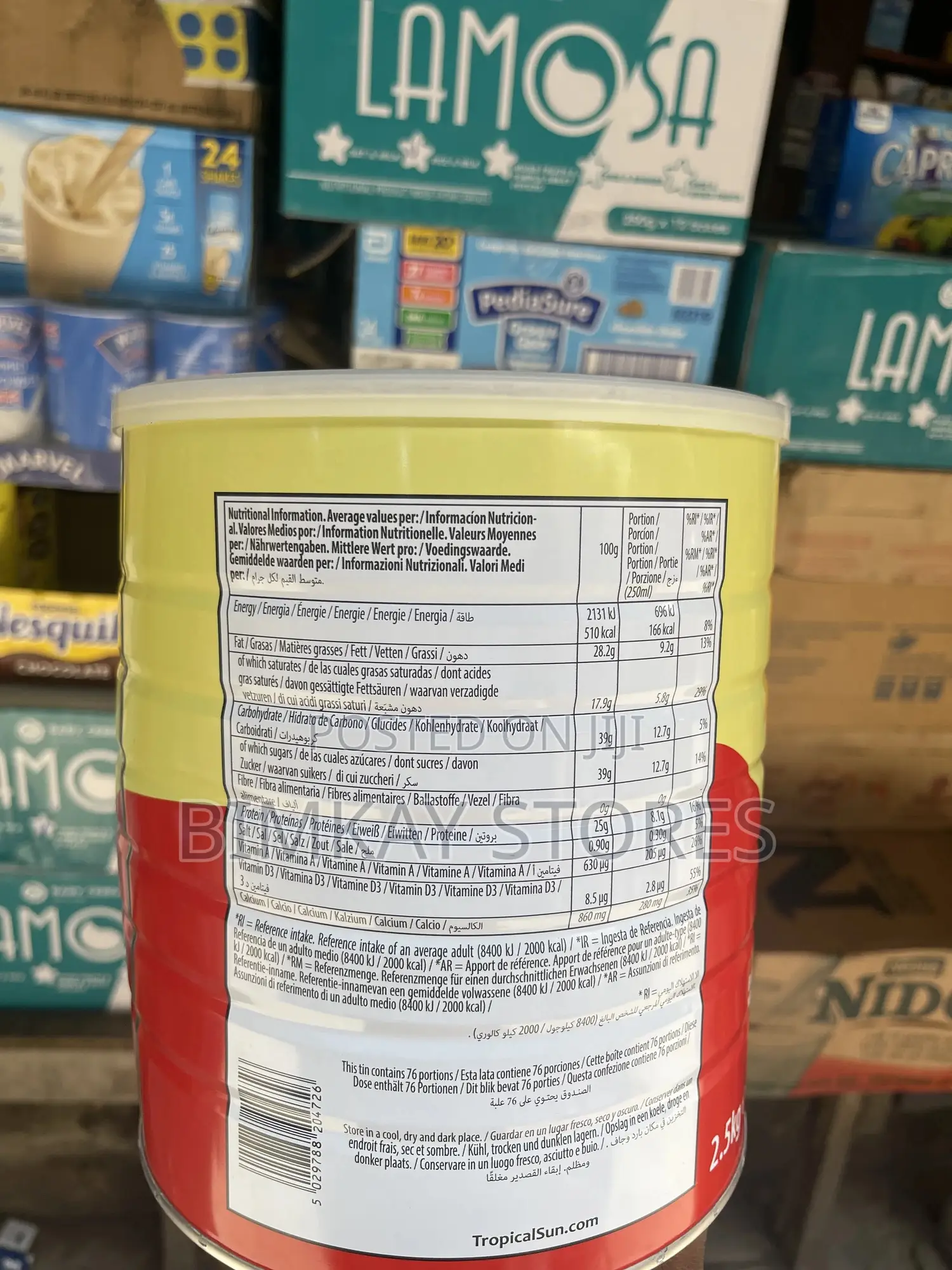 Tropical Sun Powdered Milk 2.5kg