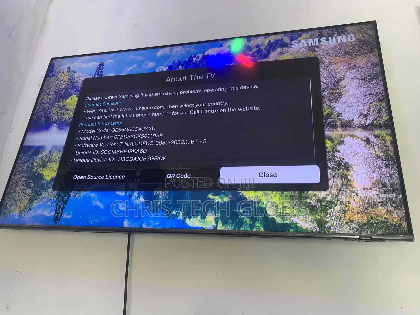 55inches Qled Samsung Slim Real Picture Quality
