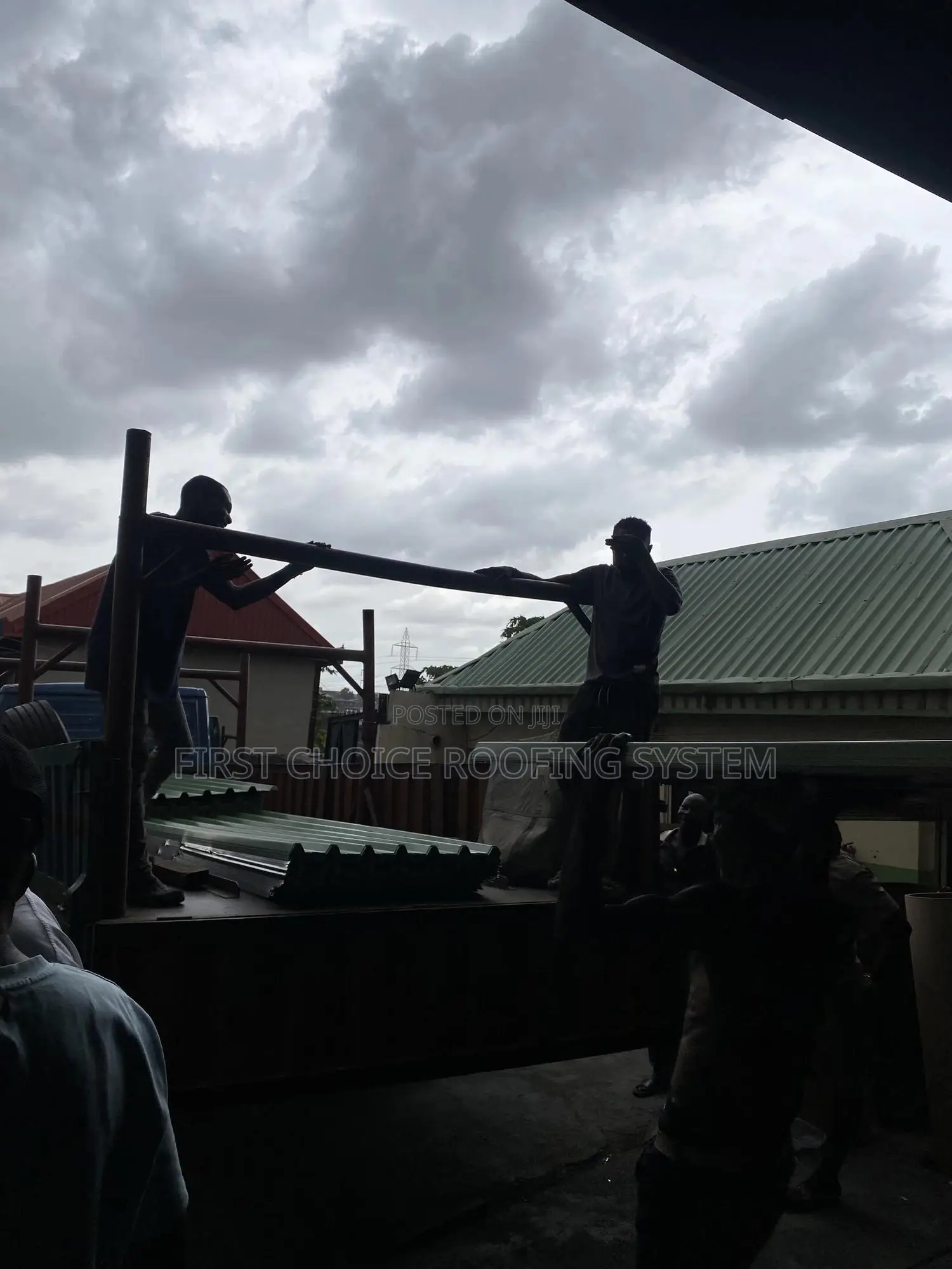 Delivery to Agbara(Pale Green Oven Baked Aluminum Roofing Sheet)