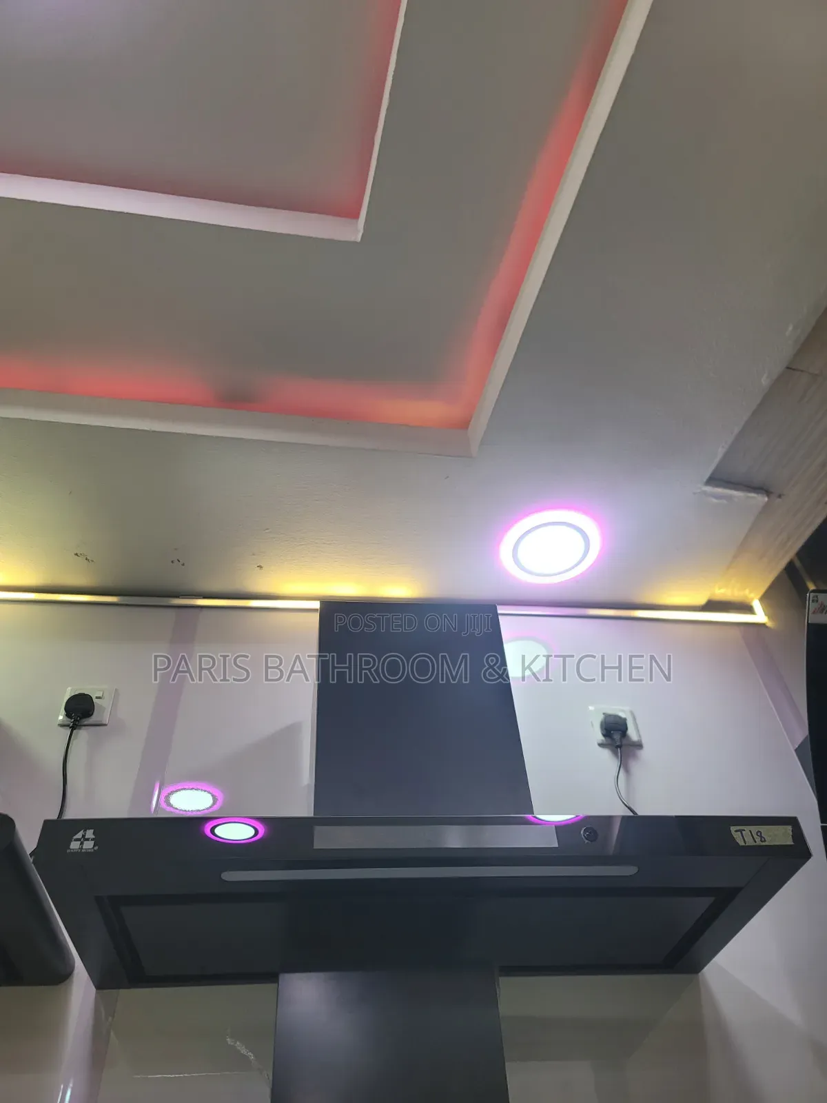 Kitchen Extractor Fan With RGB Ambient Lighting